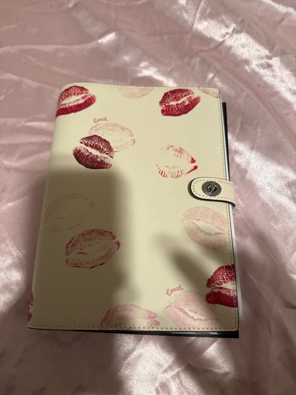 NWT Coach Lip Print Notebook